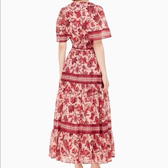 kate spade paisley blossom midi dress
